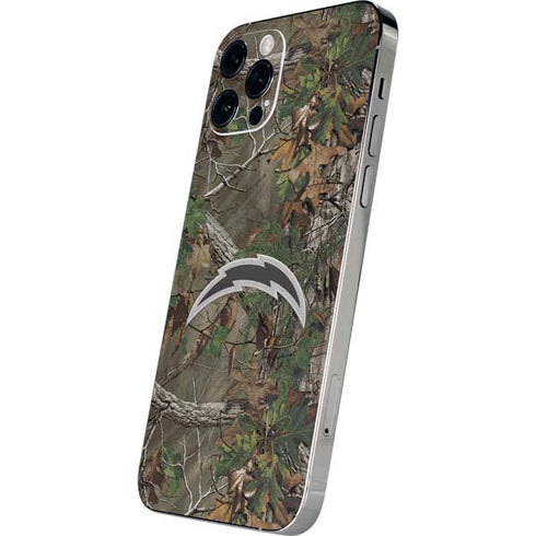 NFL Los Angeles Chargers Realtree Xtra Green Camo iPhone 12 Pro Skin